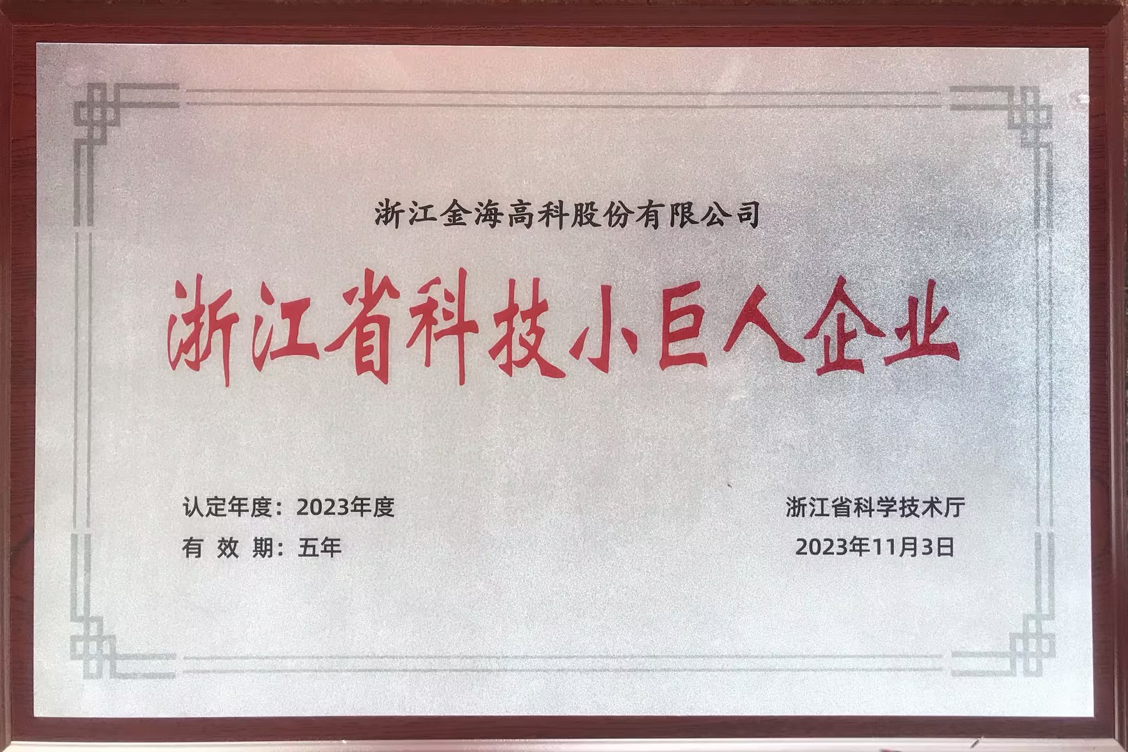 浙江省科技小巨人企業(yè)